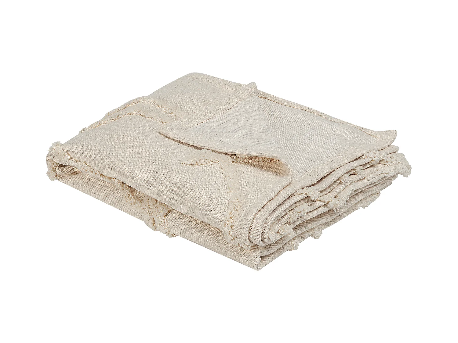 Couverture ACACIA Coton 130 x 160 cm Beige