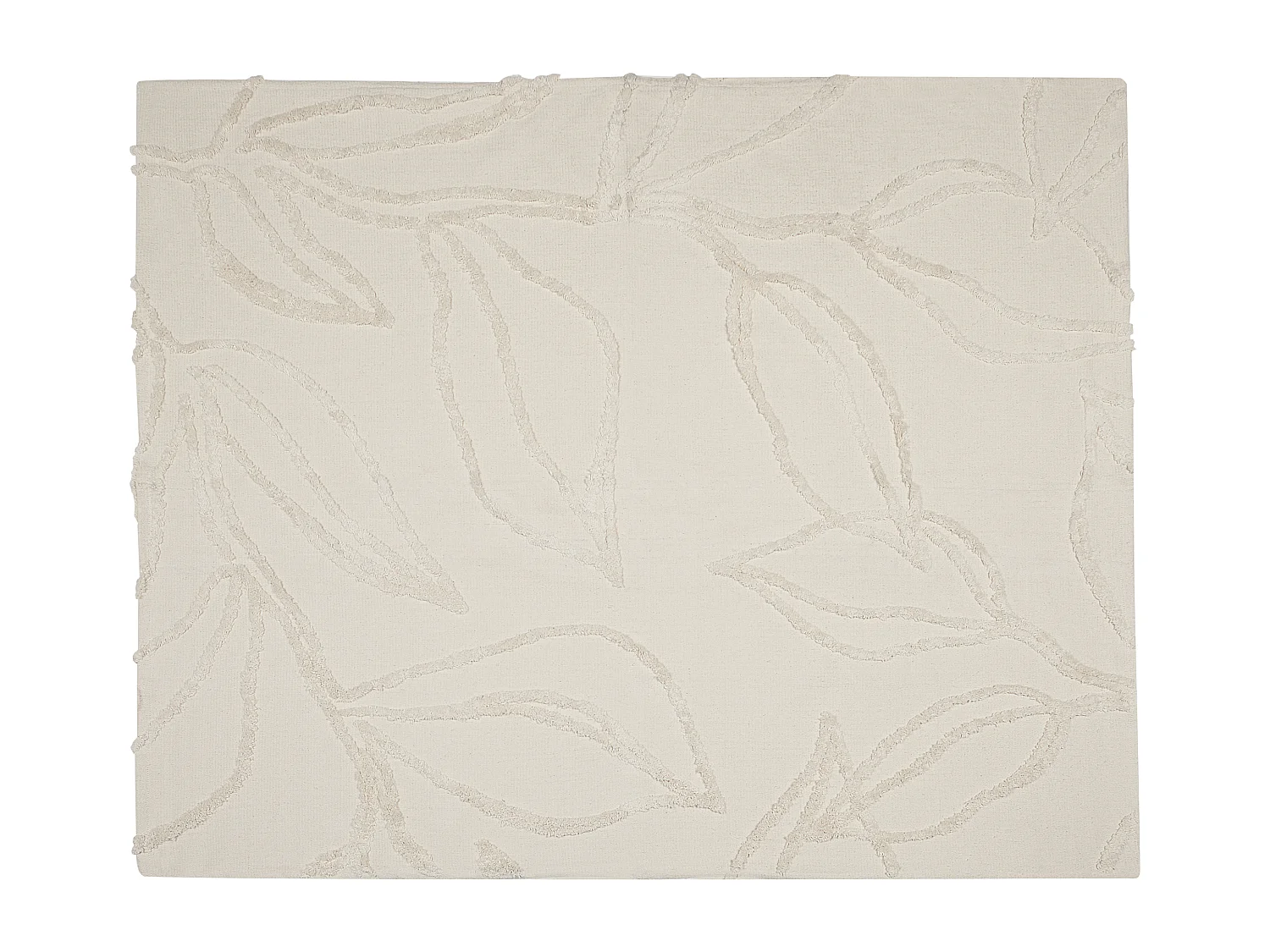Manta ACACIA Algodão 130 x 160 cm Creme