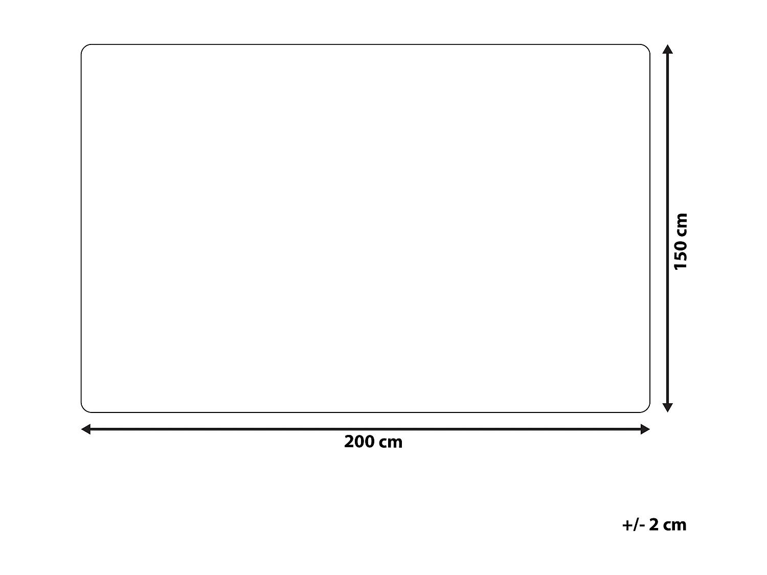 Koc TOURZA 150 x 200 cm Biały