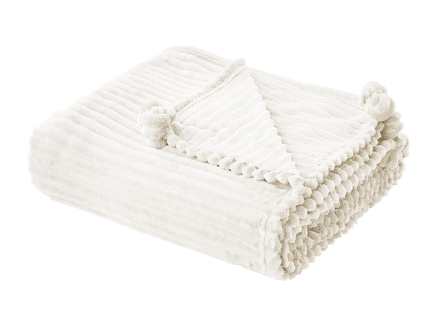 Couverture KAWERI 150 x 200 cm Blanc