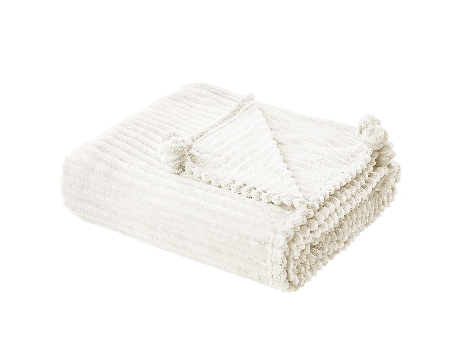 Blanket KAWERI 150 x 200 cm White