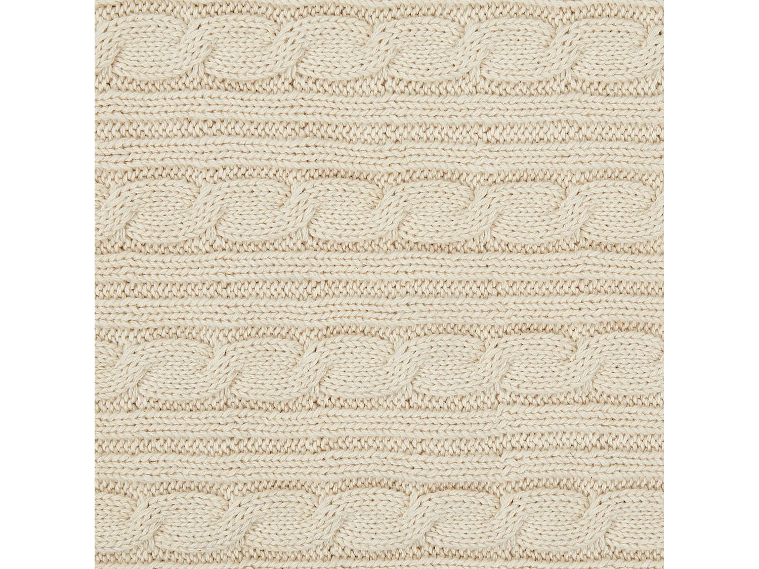 Kuscheldecke ANAMUR Baumwolle 110 x 180 cm Beige