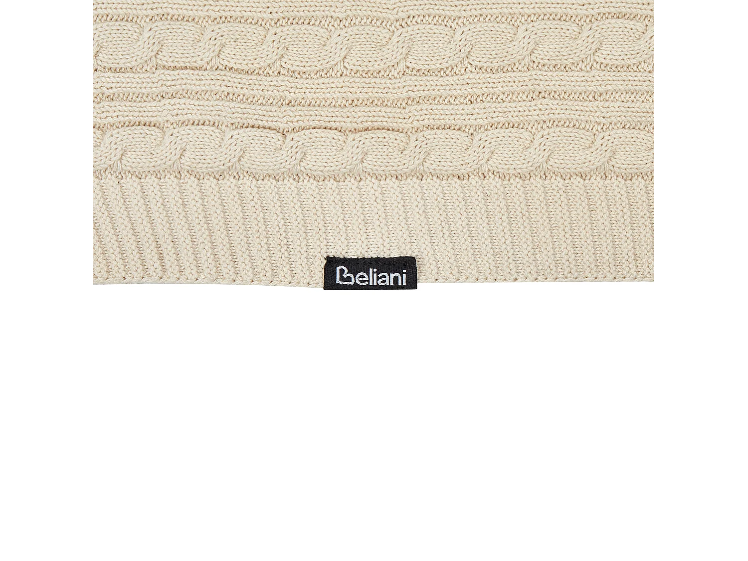Couverture ANAMUR Coton 110 x 180 cm Beige