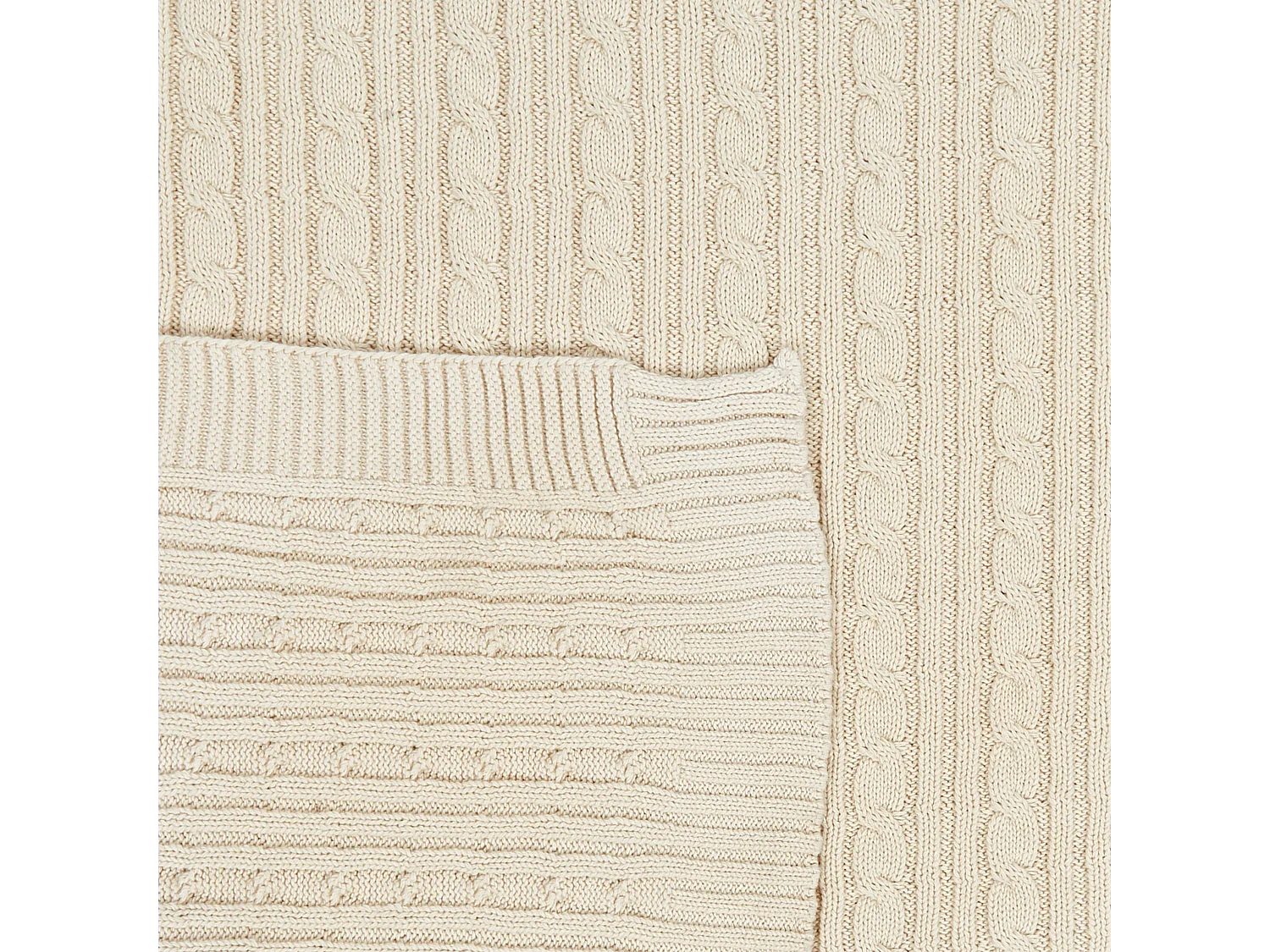 Couverture ANAMUR Coton 110 x 180 cm Beige