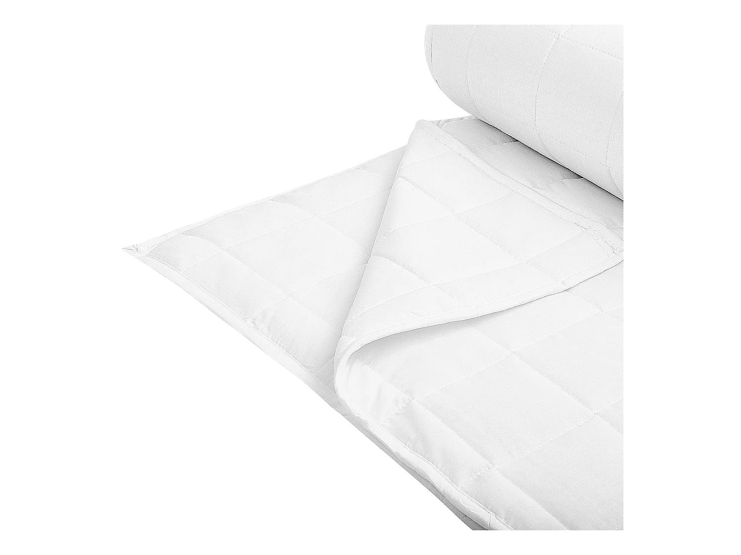 Angenehm weiche Bettdecke aus Polyester/Baumwolle Weiß 135 x 200 cm Korab