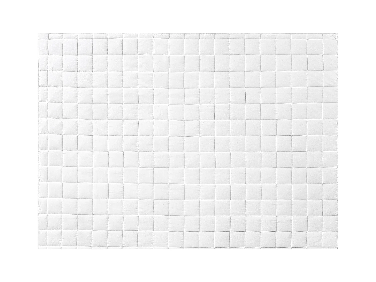 Angenehm weiche Bettdecke aus Polyester/Baumwolle Weiß 135 x 200 cm Korab