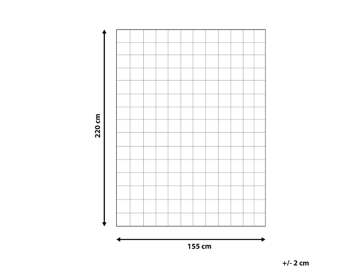Zweilagige Ganzjahresbettdecke KORAB Polyester 155 x 220 cm