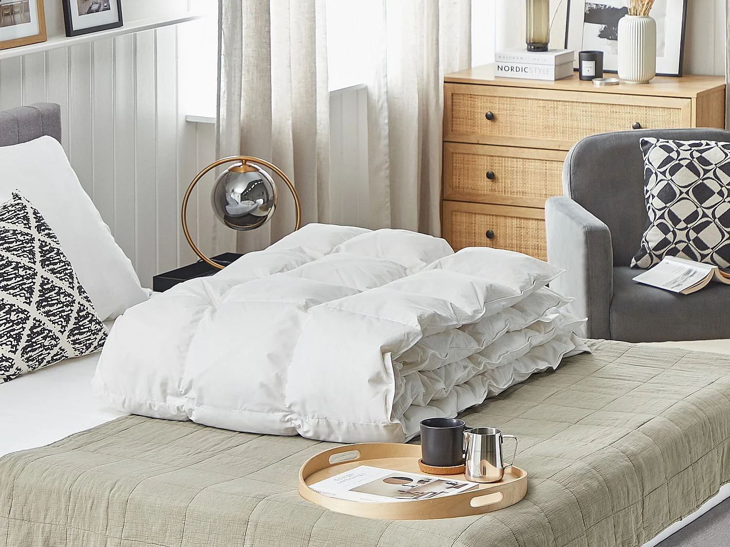 Couette très chaude GROSSGLOCKNER de plumes de canard 155 x 220 cm