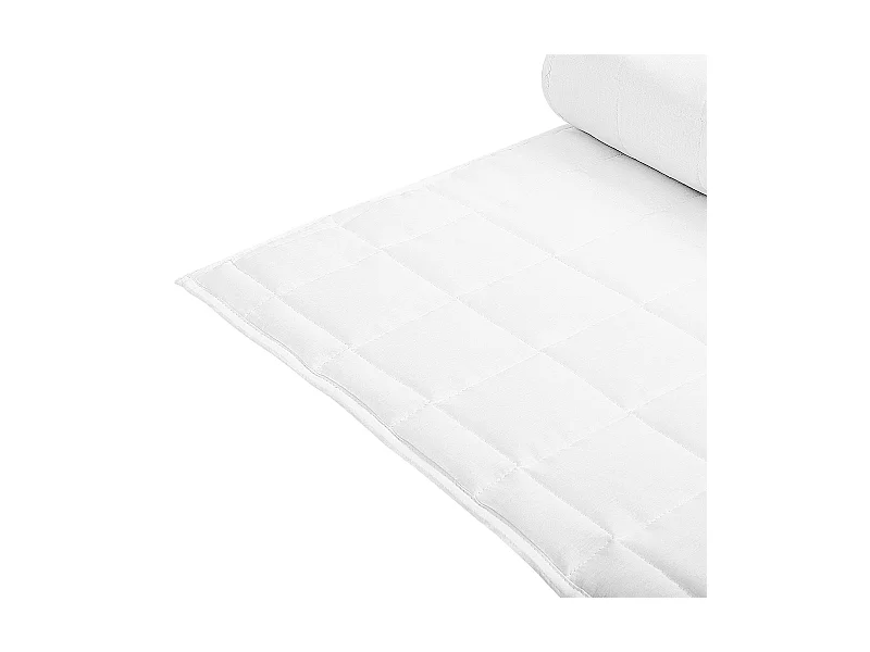 Steppdecke Bettdecke Sommerdecke Polyester/Baumwolle Weiß 200 x 220 cm Annapurna