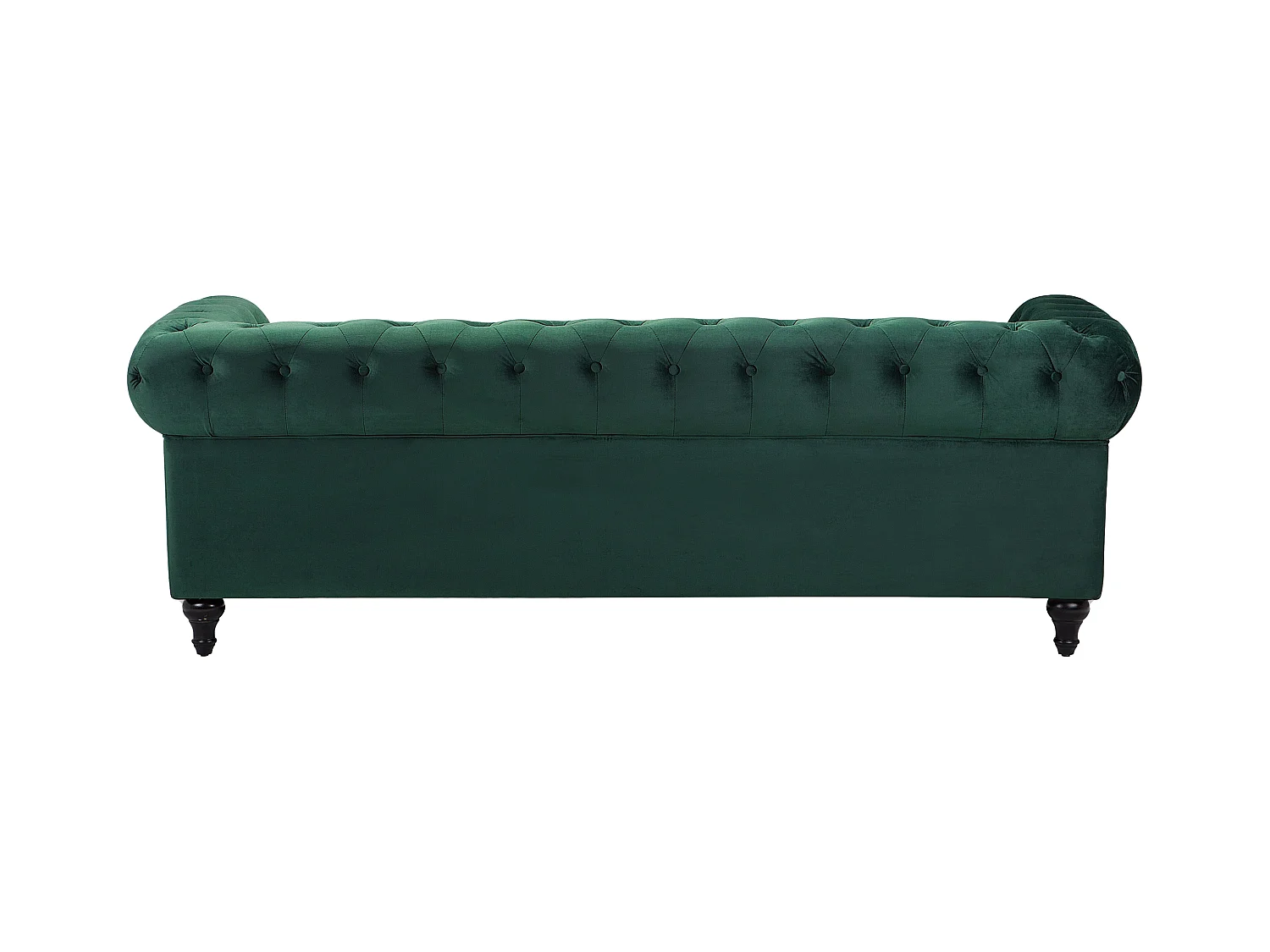 Canapé 3 places CHESTERFIELD Velours Vert émeraude