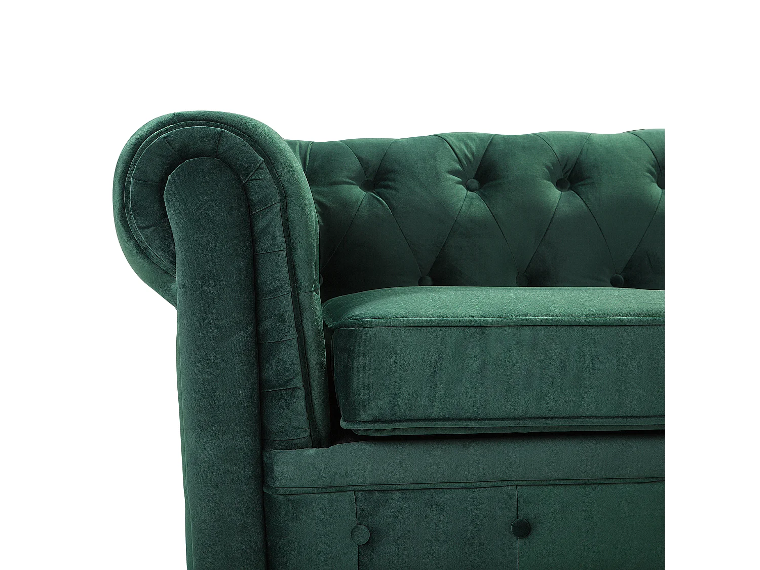 Divano CHESTERFIELD Velluto Verde smeraldo 3 posti