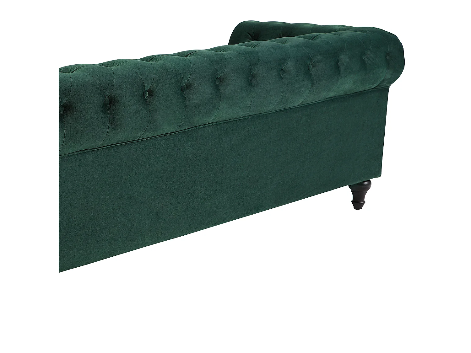 Canapé 3 places CHESTERFIELD Velours Vert émeraude