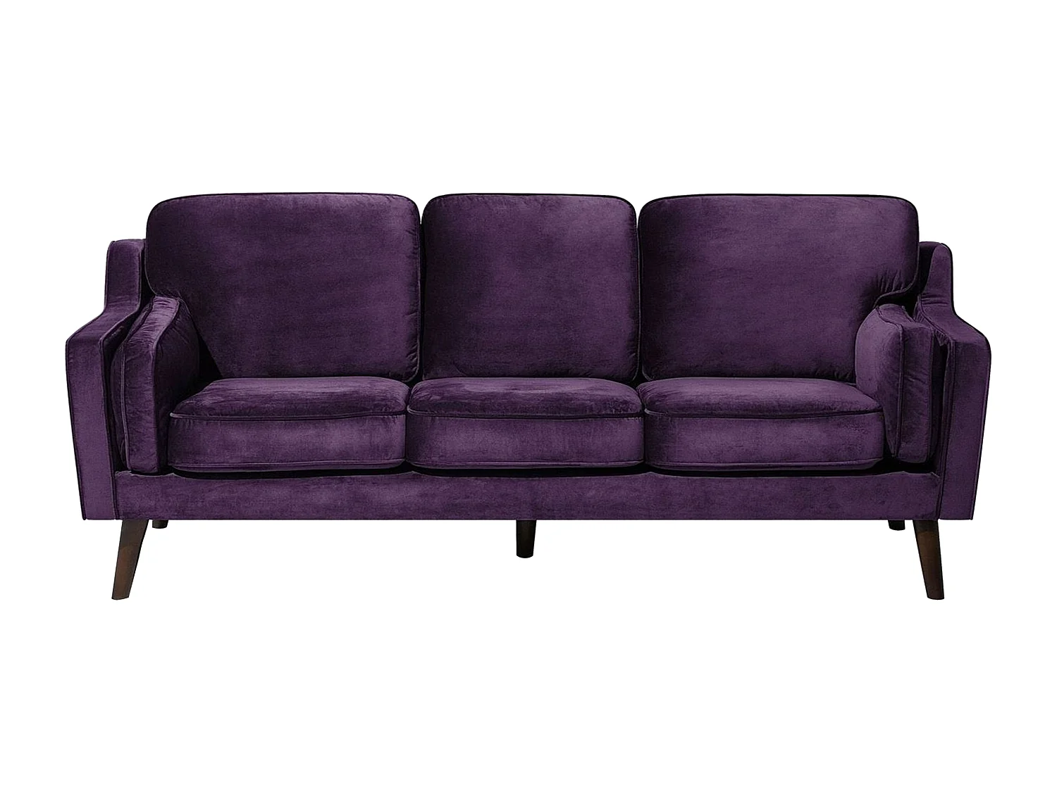 Bank LOKKA Fluweel Paars 3-zitter