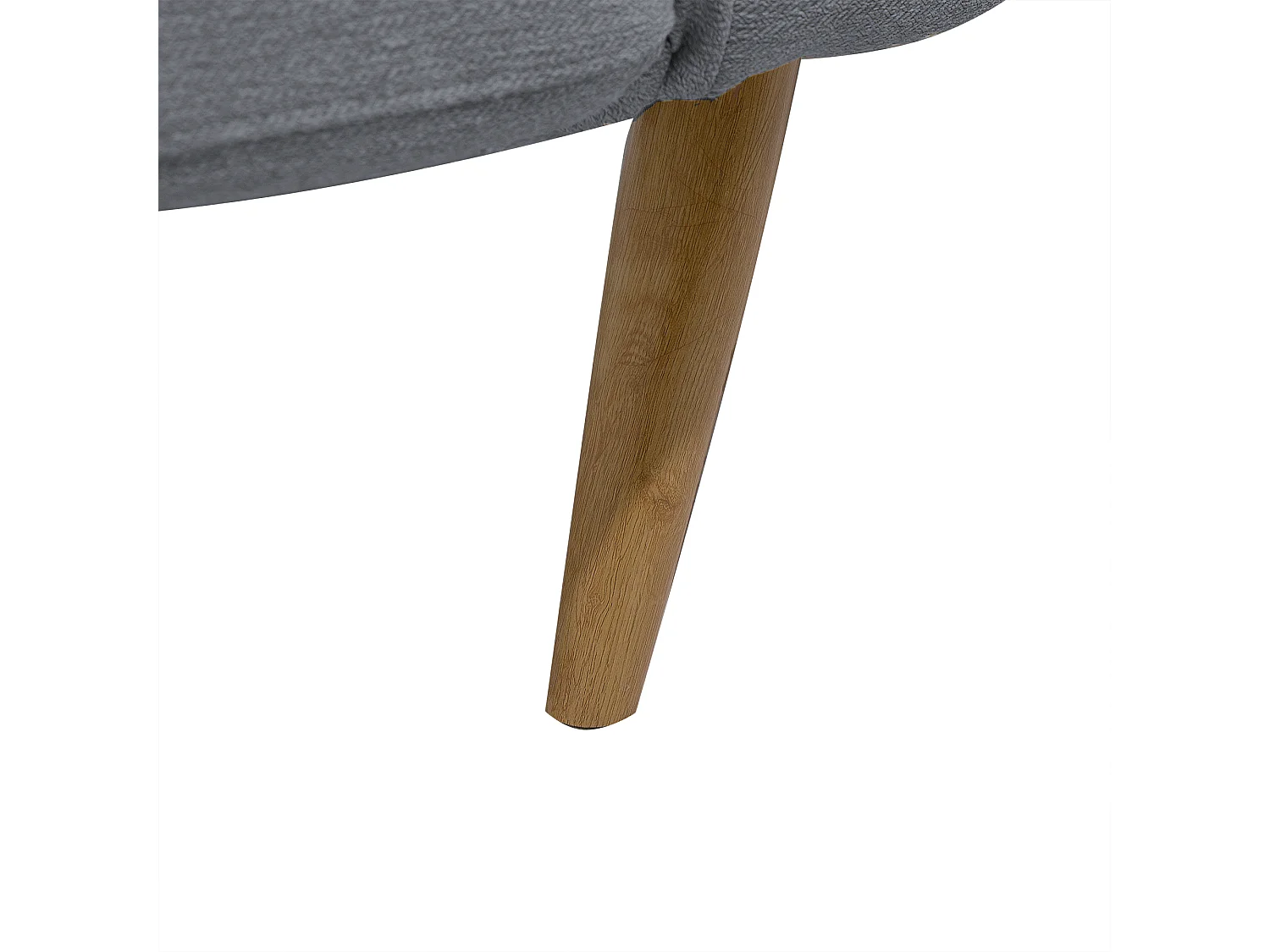 Canapé convertible clic-clac 2 places en coton gris INGARO
