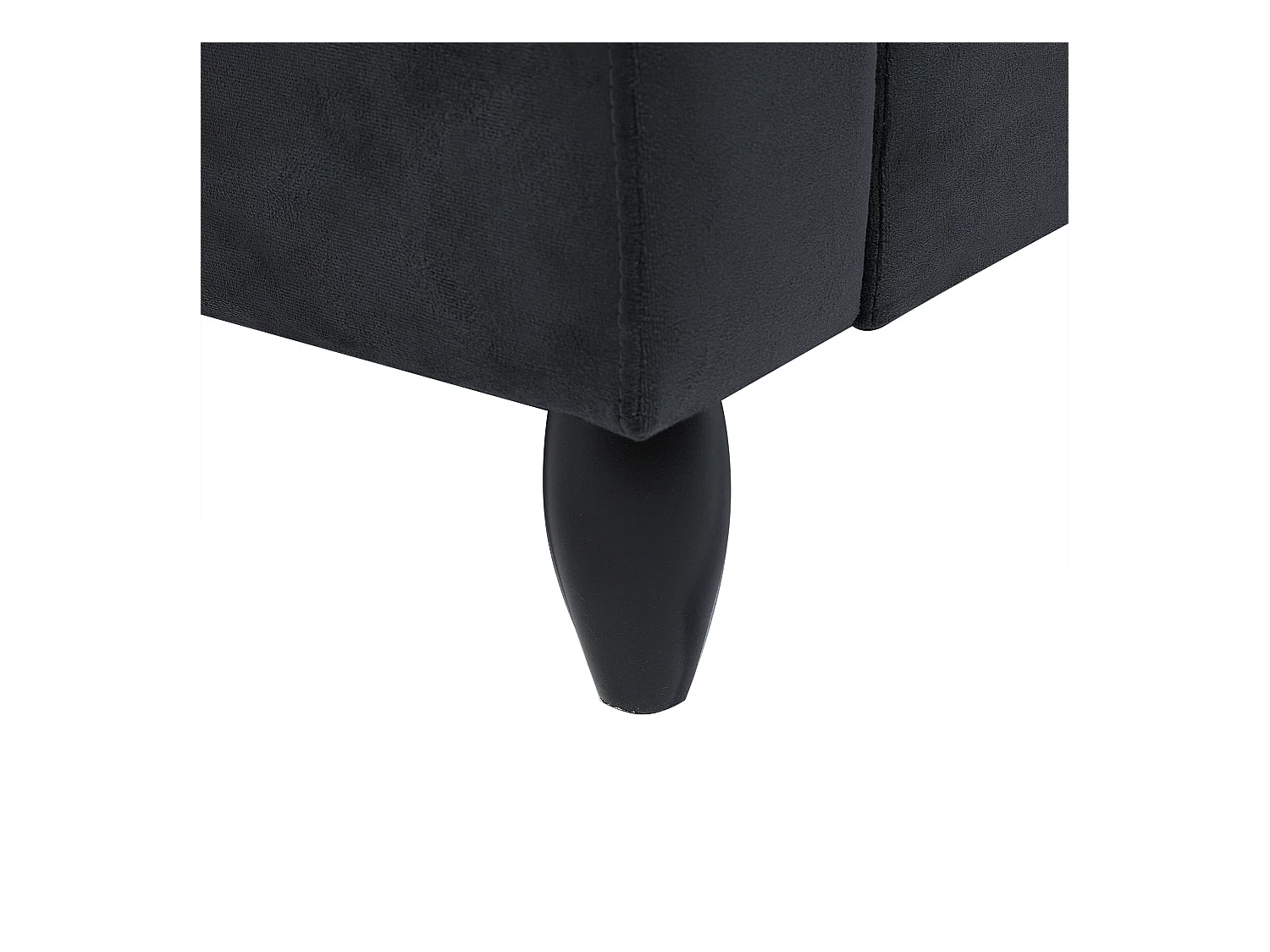 Dreisitzer Sofa Polstersofa Samtstoff grau modern 3er Couch Bornholm