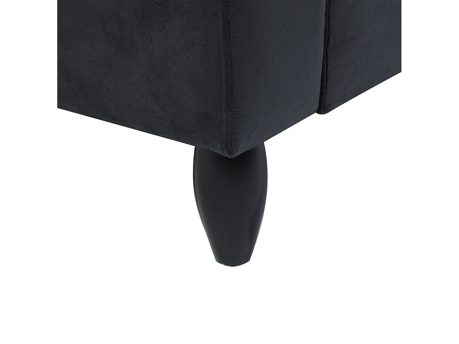 Canapé 3 places BORNHOLM Velours Gris foncé