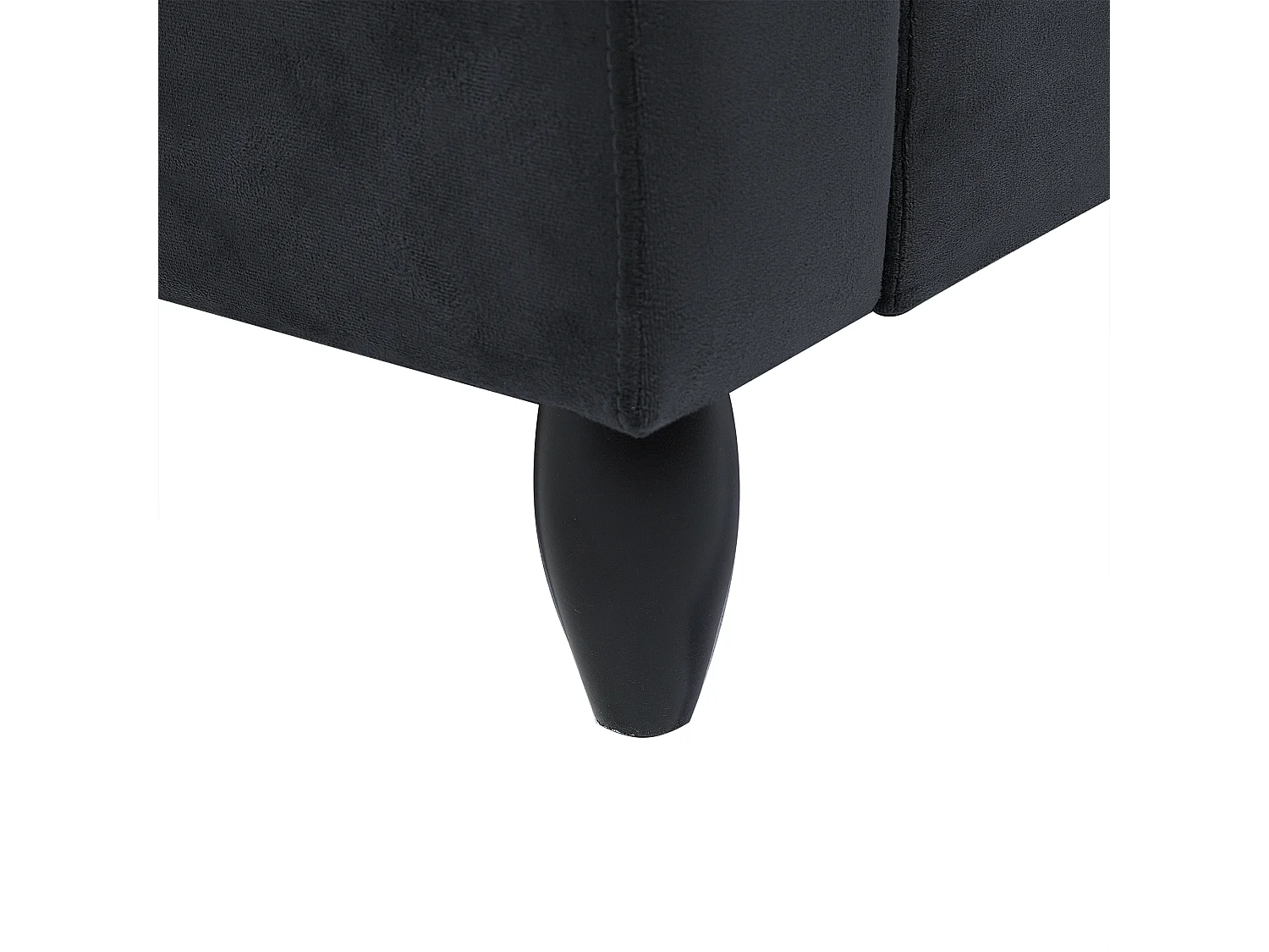 Canapé 3 places BORNHOLM Velours Gris foncé