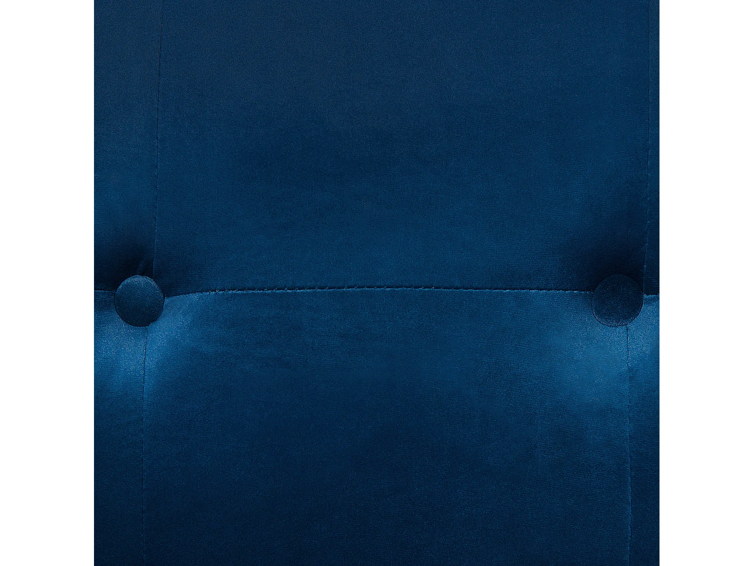 Modernes Polstersofa in Marineblau mit passenden Zierkissen Samtstoffbezug