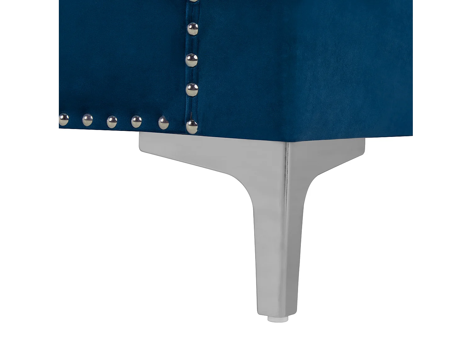 Sofá AVALDSENES Terciopelo Azul marino 3 plazas