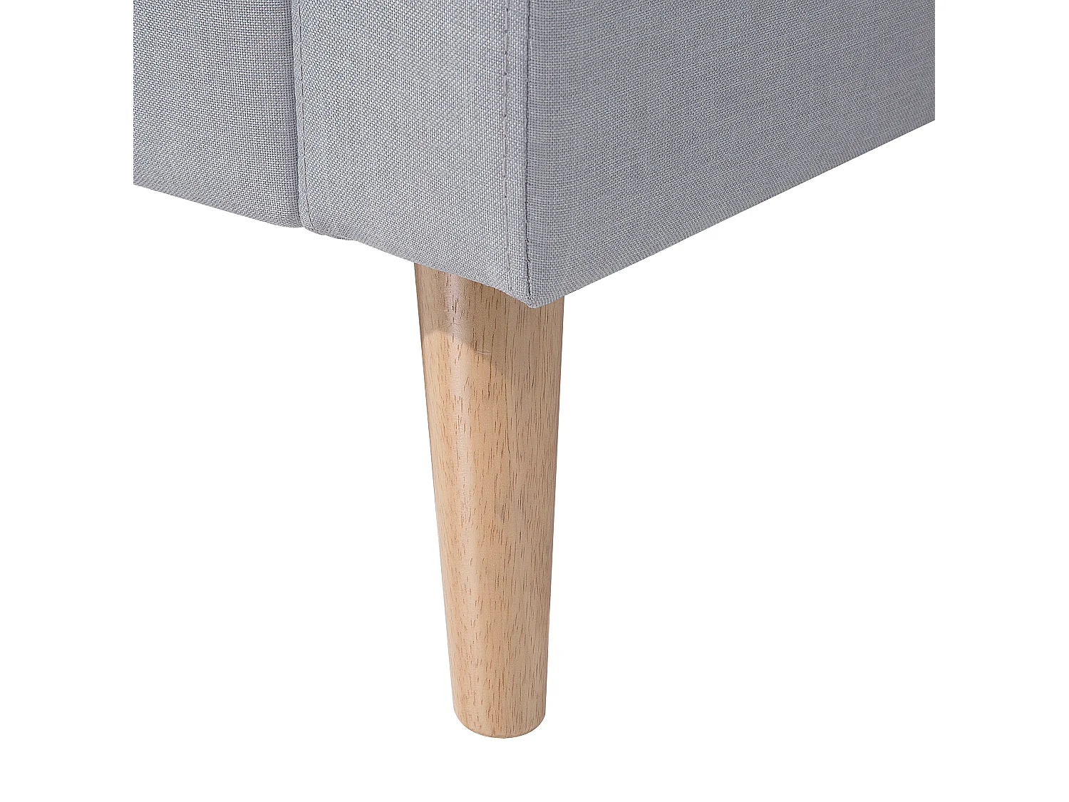 Canapé 2 places KALMAR Tissu Gris clair