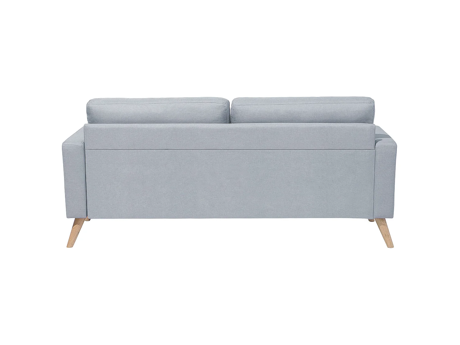 Sofa KALMAR Stoff Hellgrau 2-Sitzer