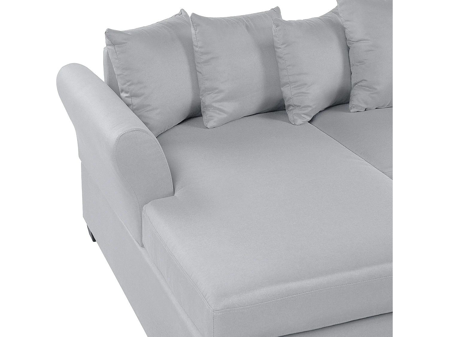 Hoekbank VIKNA Stof Lichtgrijs 3-zitter Rechterzijde