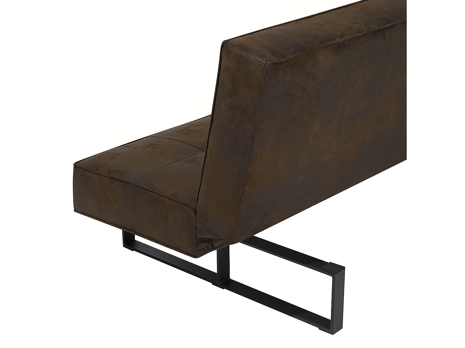 Sofa rozkładana DERBY Ekoskóra Złoty brąz dla 3 osób