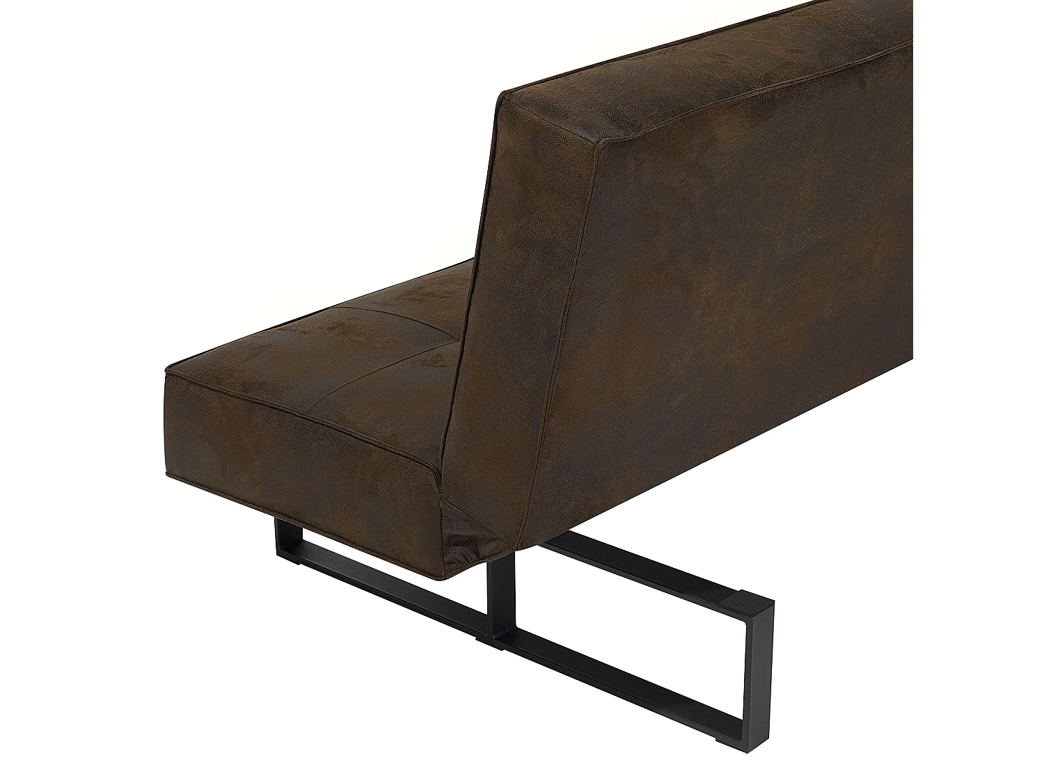 Sofa rozkładana DERBY Ekoskóra Złoty brąz dla 3 osób