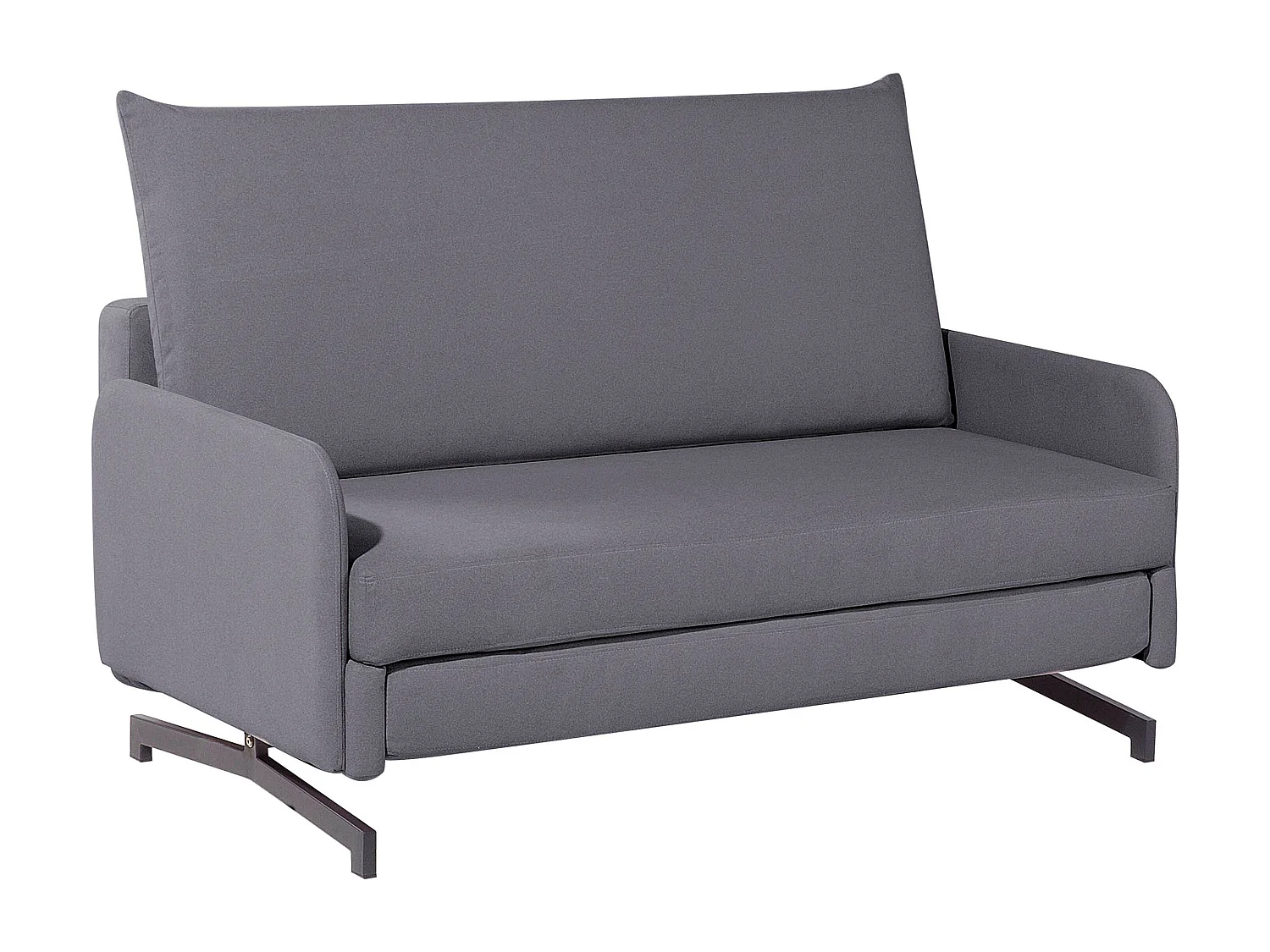 Canapé-lit 2 places BELFAST Tissu Gris