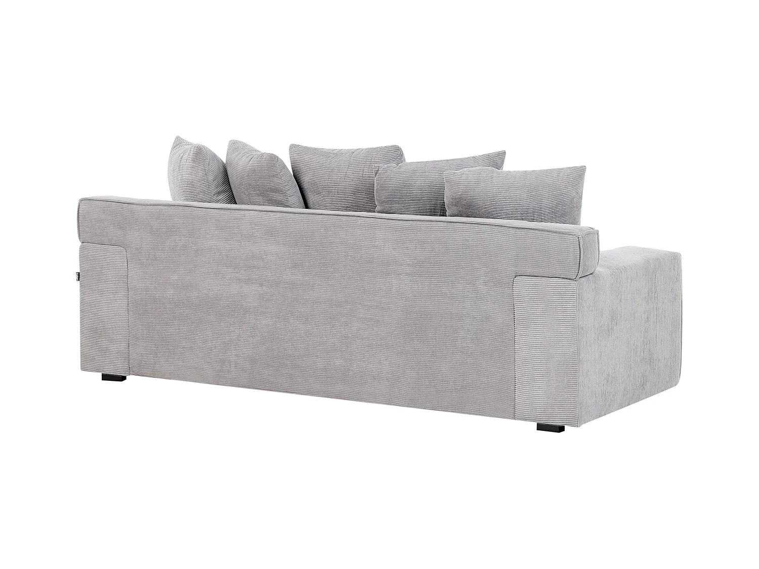 Sofa VISKAN Cord Hellgrau 3-Sitzer