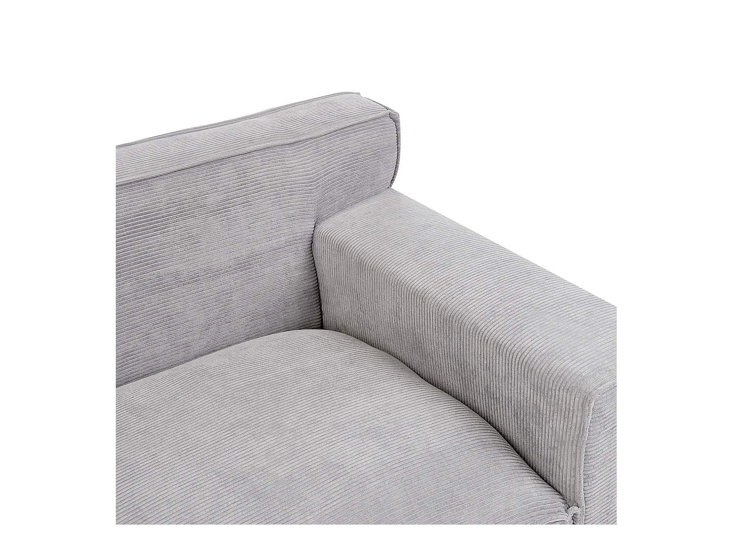 Sofa VISKAN Cord Hellgrau 3-Sitzer