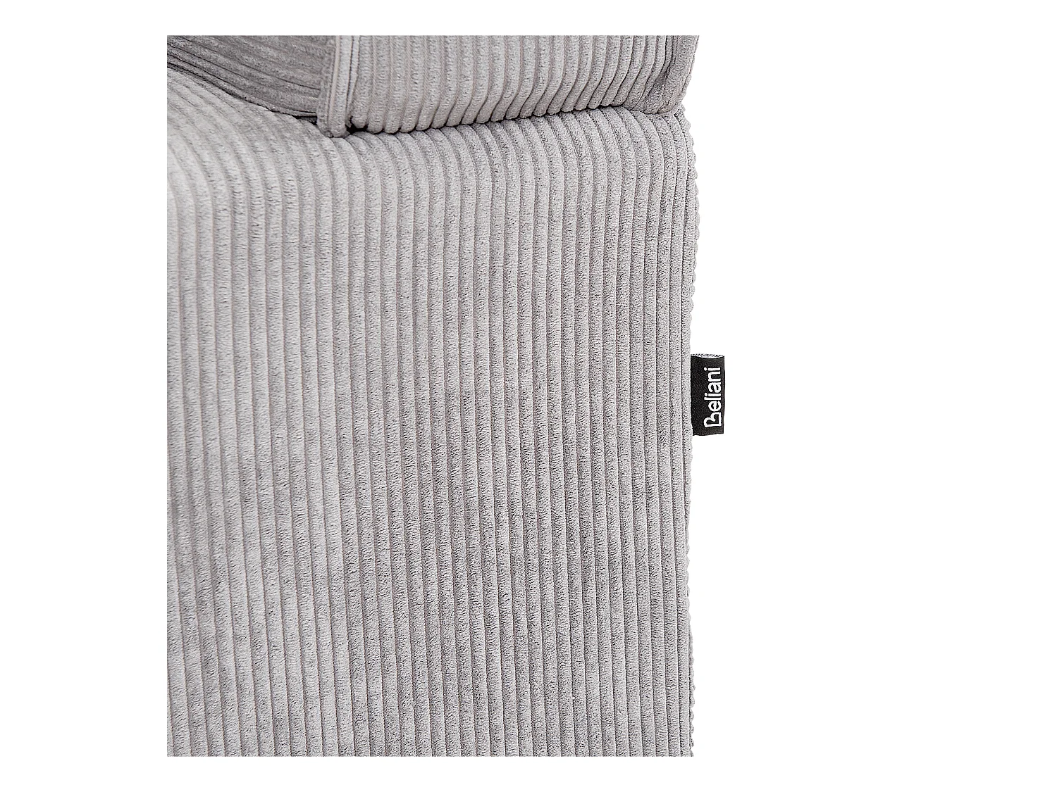 Sofa VISKAN Cord Hellgrau 3-Sitzer