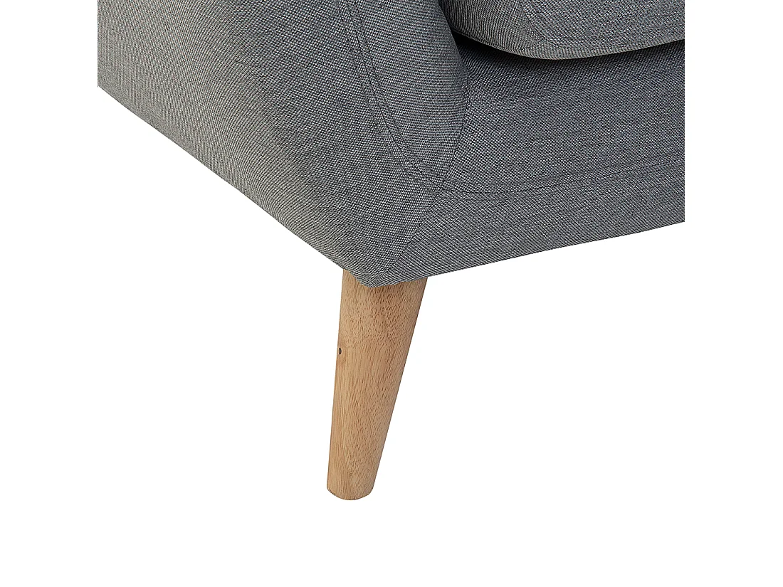 Canapé 3 places MOTALA Tissu Gris clair