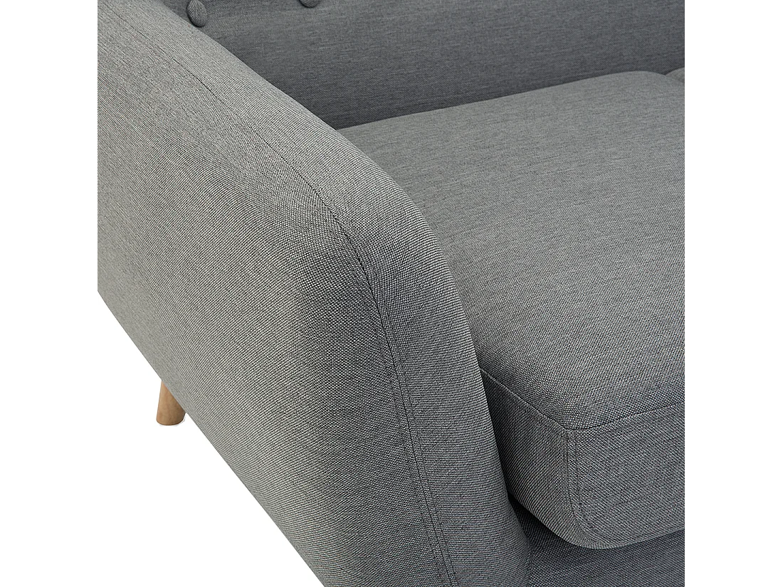 Divano MOTALA Tessuto Grigio chiaro 3 posti