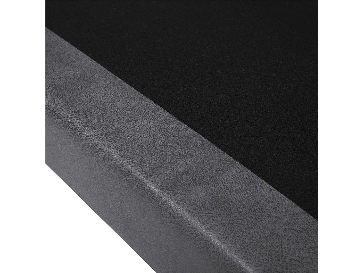 Modernes Sofa in Lederoptik in Grau Couch 3-Sitzer Lokka