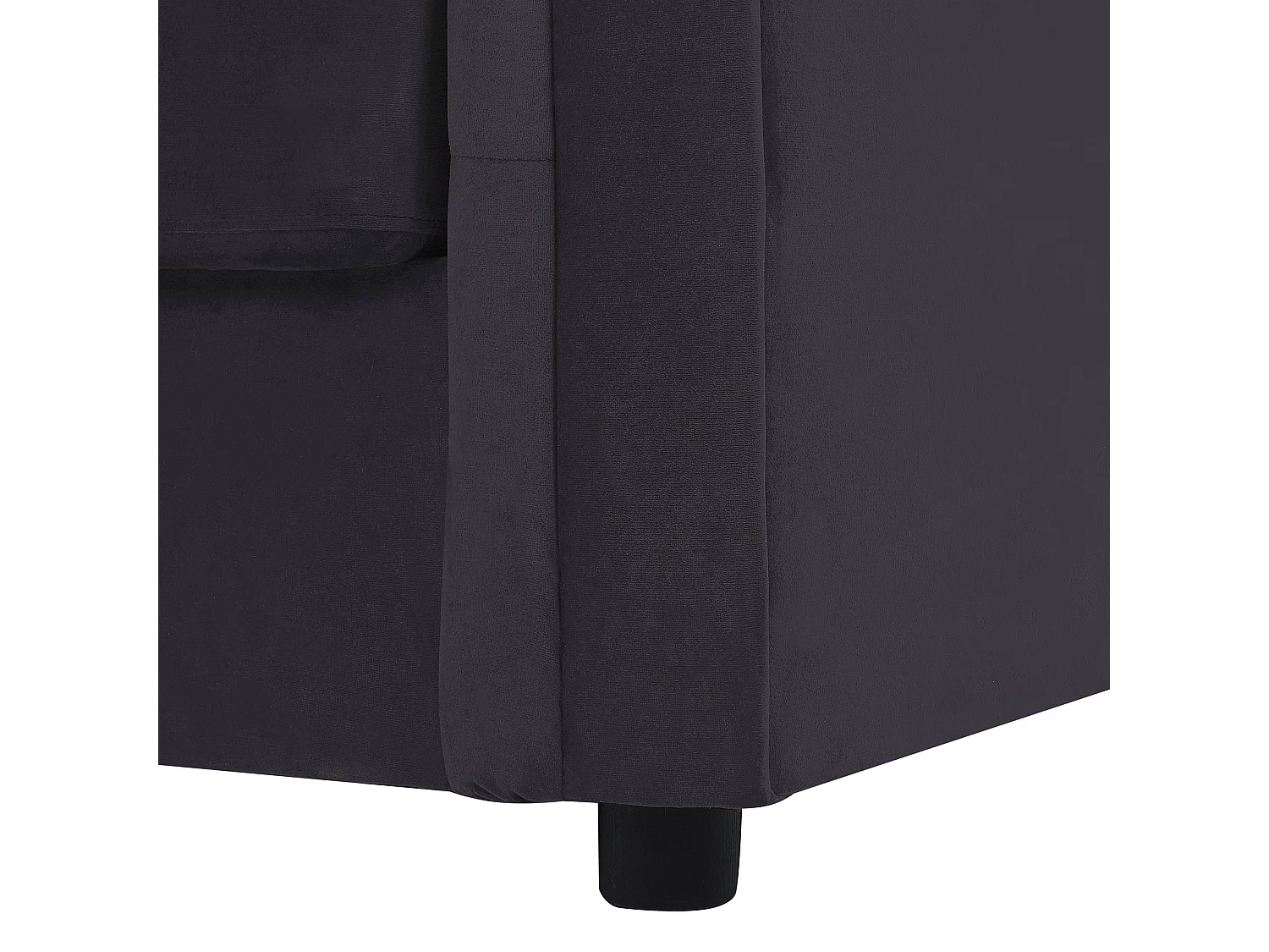 Canapé-lit 3 places CHESTERFIELD Velours Noir