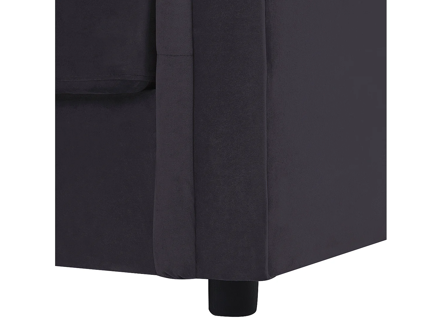 Canapé-lit 3 places CHESTERFIELD Velours Noir