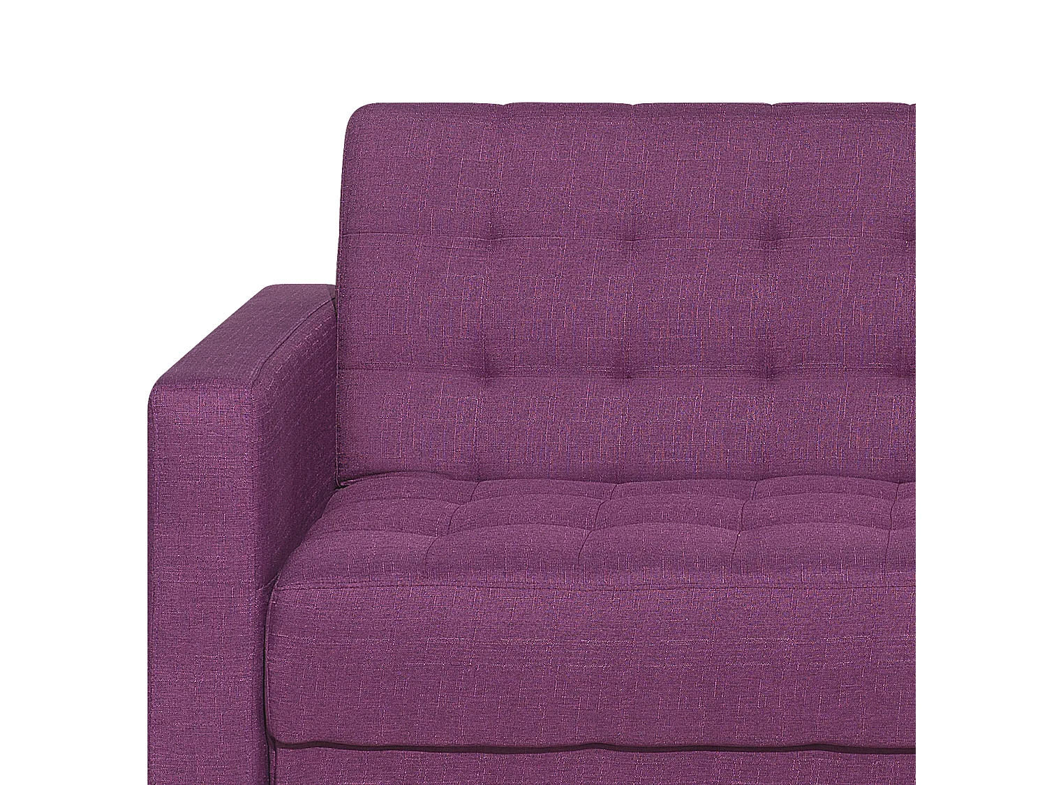 Ecksofa Stoff Linksseitig Violett ABERDEEN