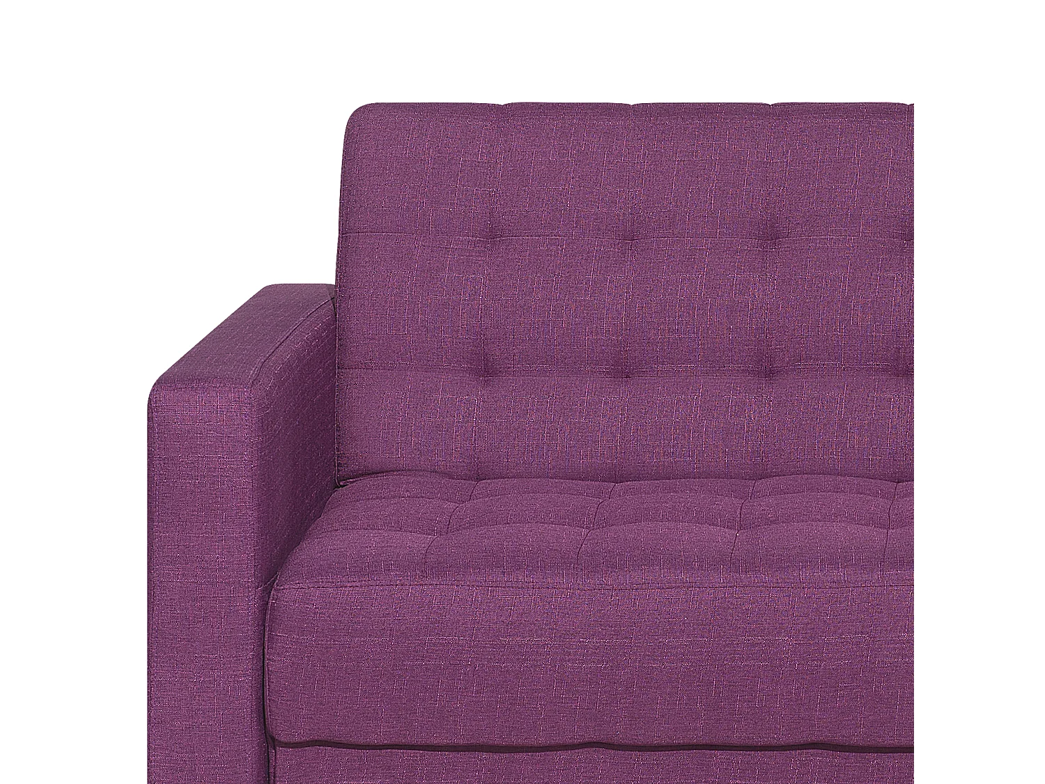 Modulaire hoekslaapbank ABERDEEN Stof Paars 4-zitter Linkerzijde