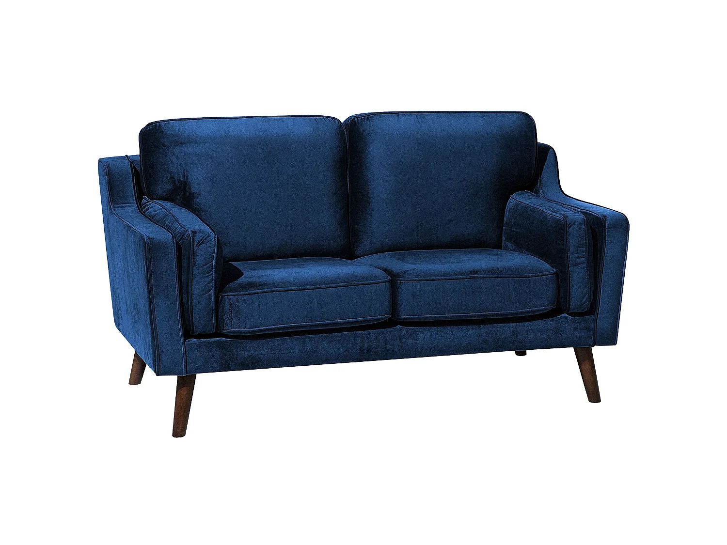 Bank LOKKA Fluweel Marineblauw 2-zitter