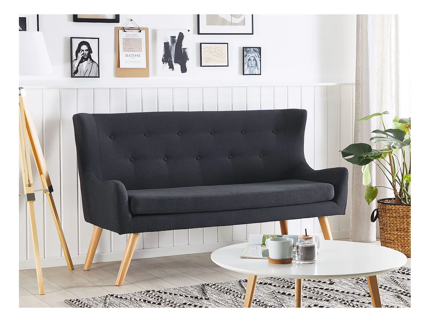 SKIBBY Tessuto Nero 2 posti