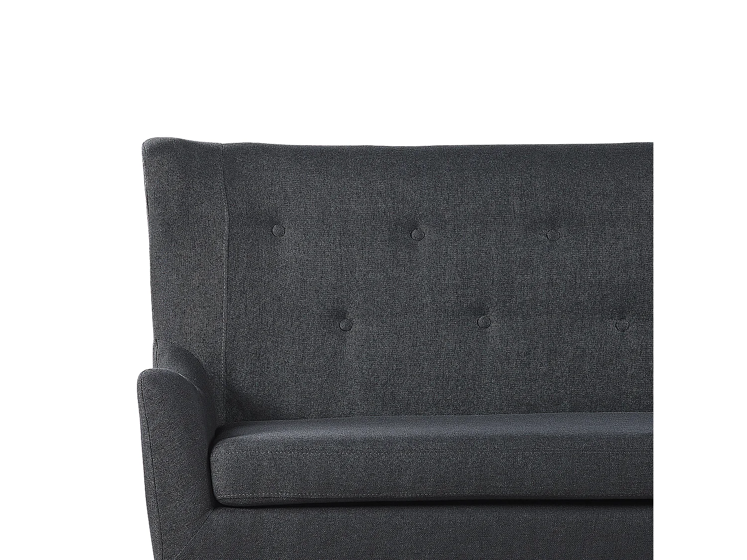 Banc rembourré 2 places SKIBBY Tissu Noir