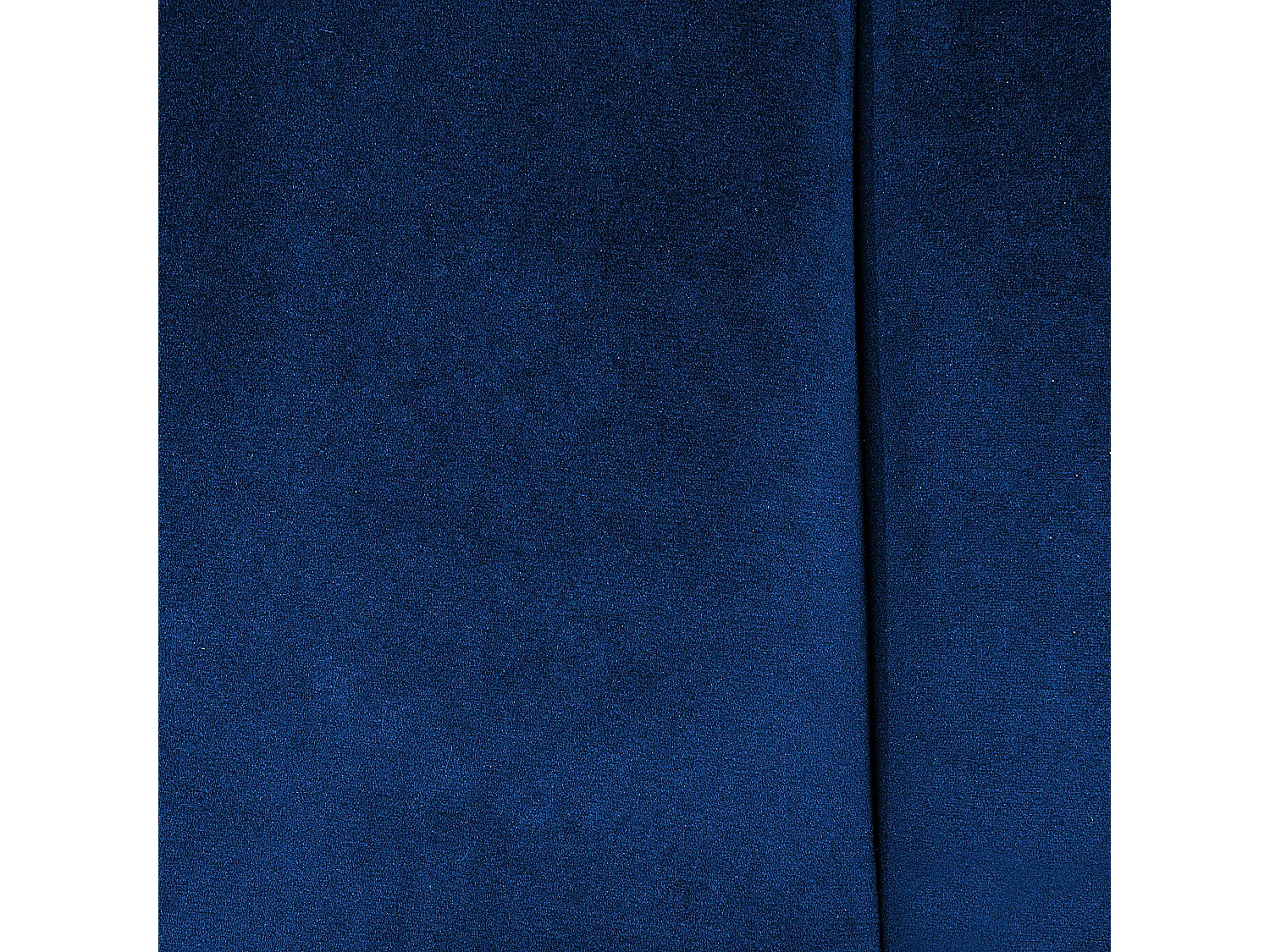 3-Sitzer Sofa Samtstoff blau gesteppt mit hohen Füßen schwarz / gold Alsvag