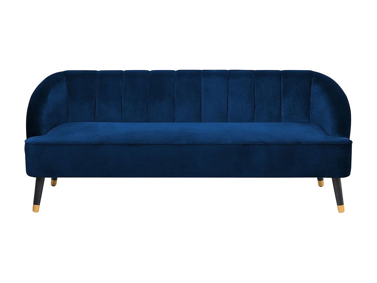 Divano ALSVAG Velluto Blu marino 3 posti