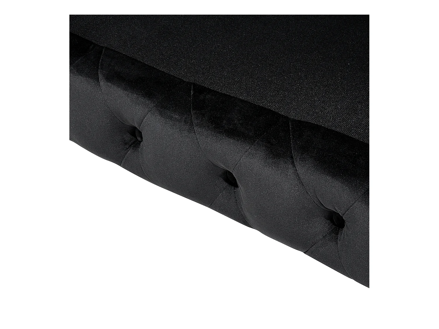 Canapé 3 places SOTRA Velours Noir