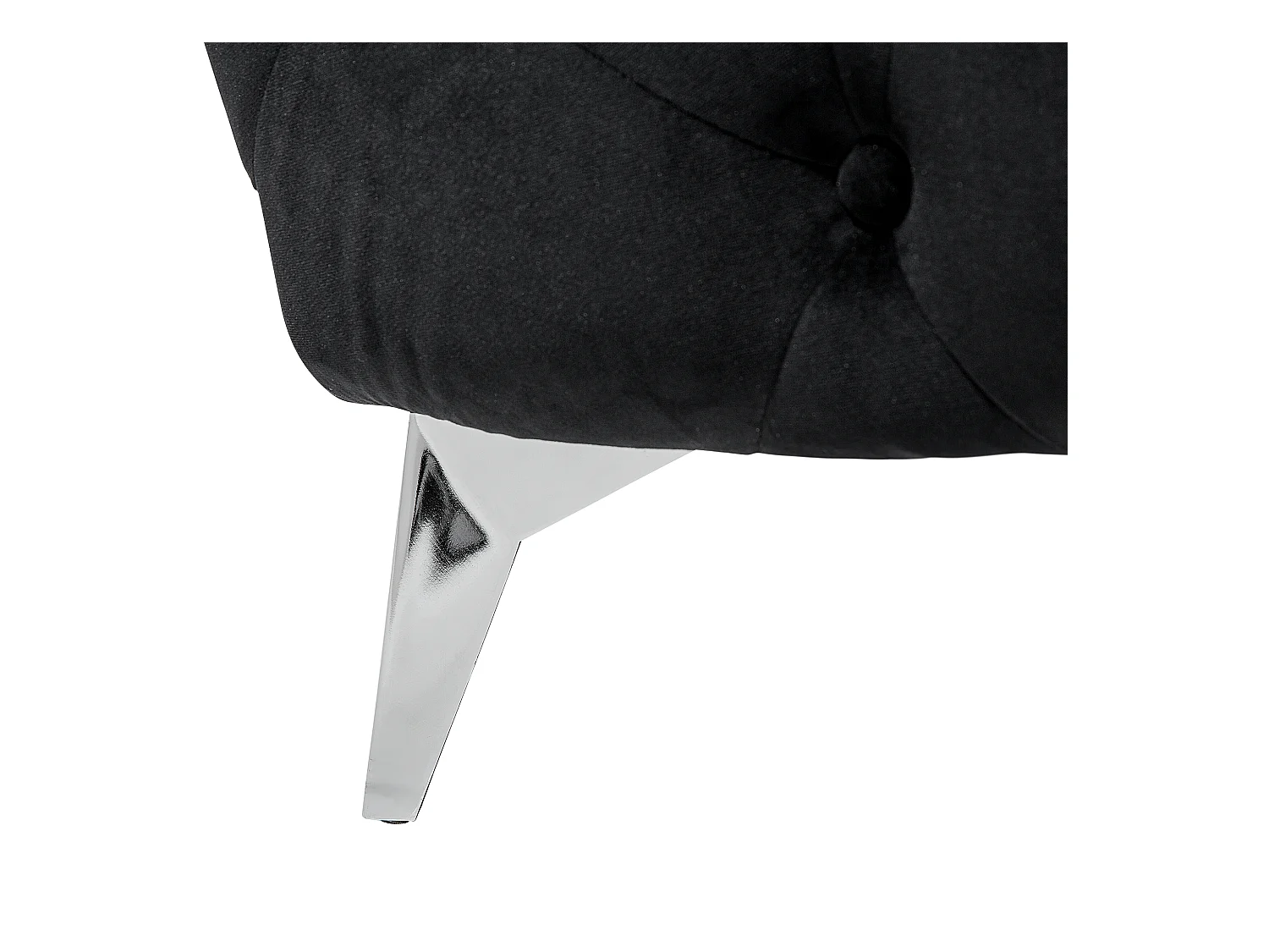 Canapé 3 places SOTRA Velours Noir