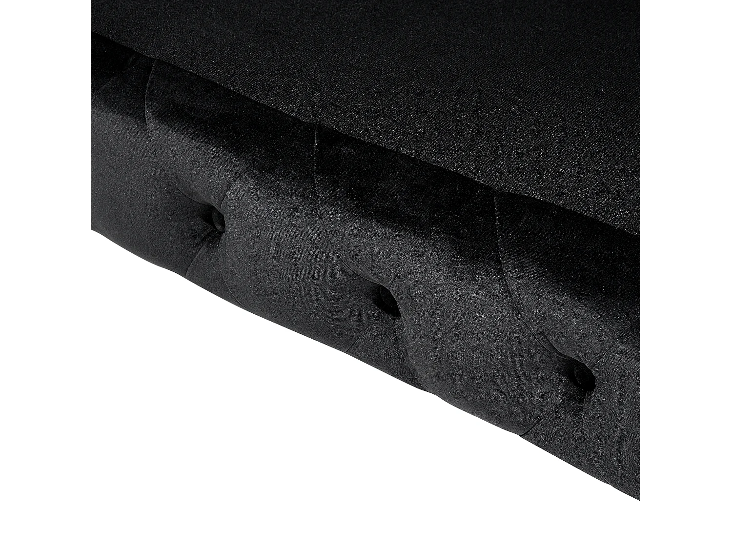 Klassisches Polstersofa Samtstoff Chesterfield Style schwarz Sotra