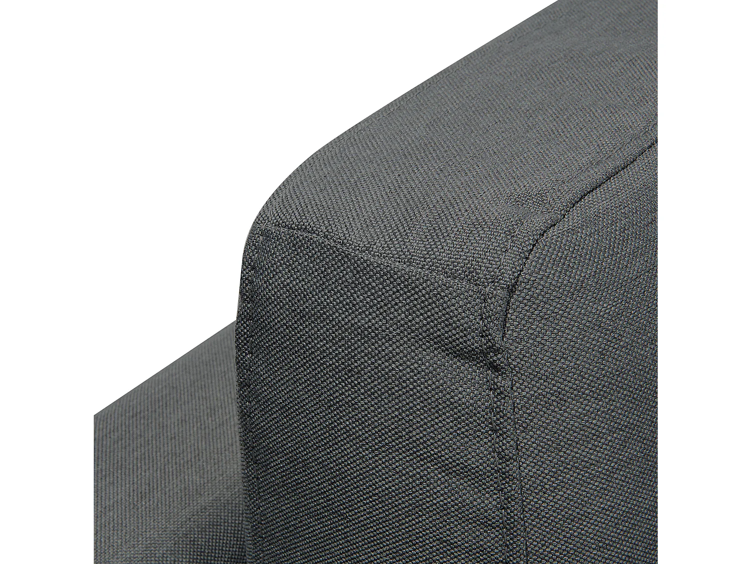 Canapé d'Angle à droite en Tissu Gris Foncé avec Appui-Tête Réglable Stockholm