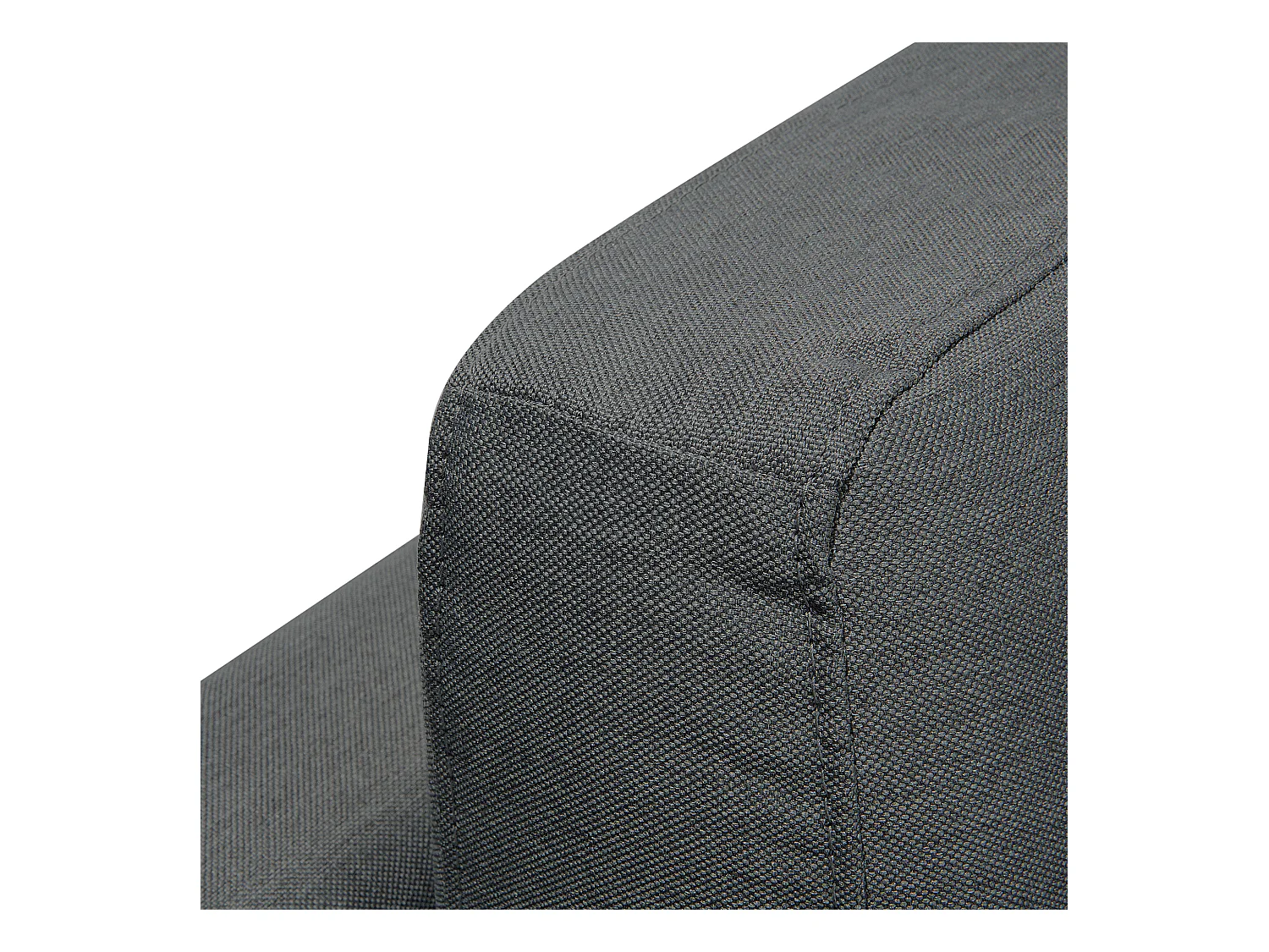 Canapé d'Angle à droite en Tissu Gris Foncé avec Appui-Tête Réglable Stockholm