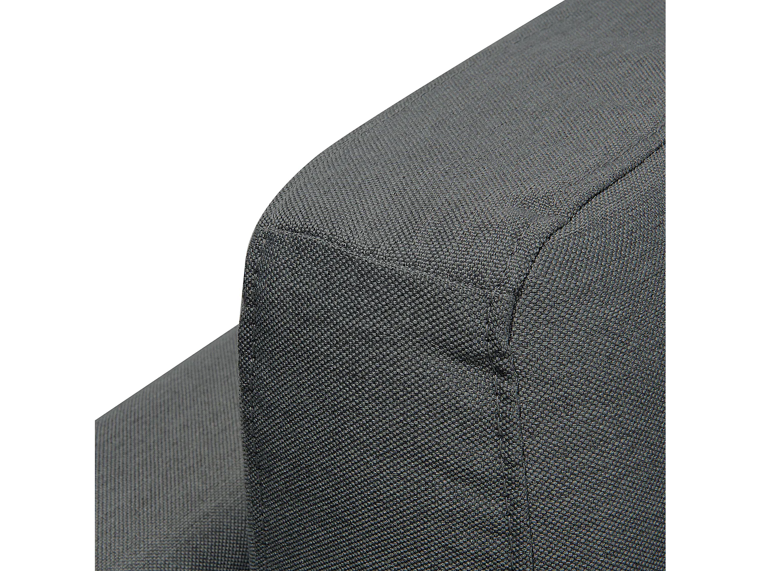 Canapé d'Angle à droite en Tissu Gris Foncé avec Appui-Tête Réglable Stockholm